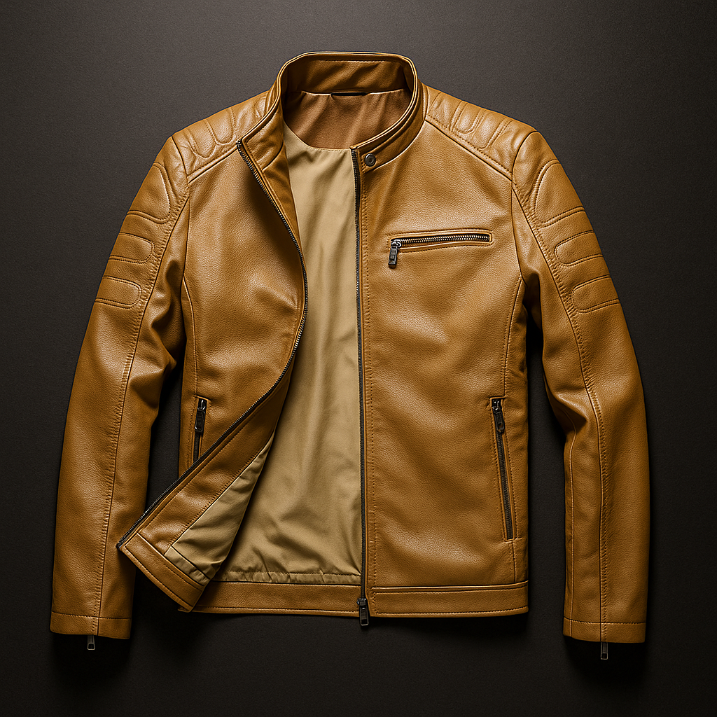 Men’s Classic Moto Leather Jacket - LoakesBalvin