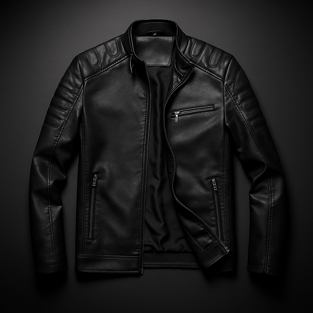 Men’s Classic Moto Leather Jacket - LoakesBalvin