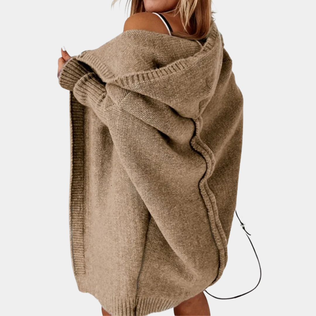 Cozy Hooded Knit Cardigan - LoakesBalvin