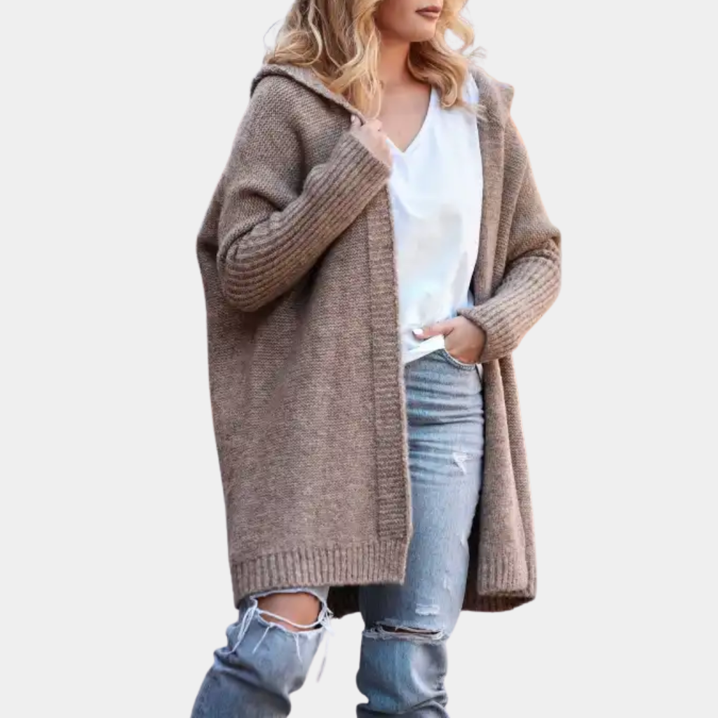 Cozy Hooded Knit Cardigan - LoakesBalvin