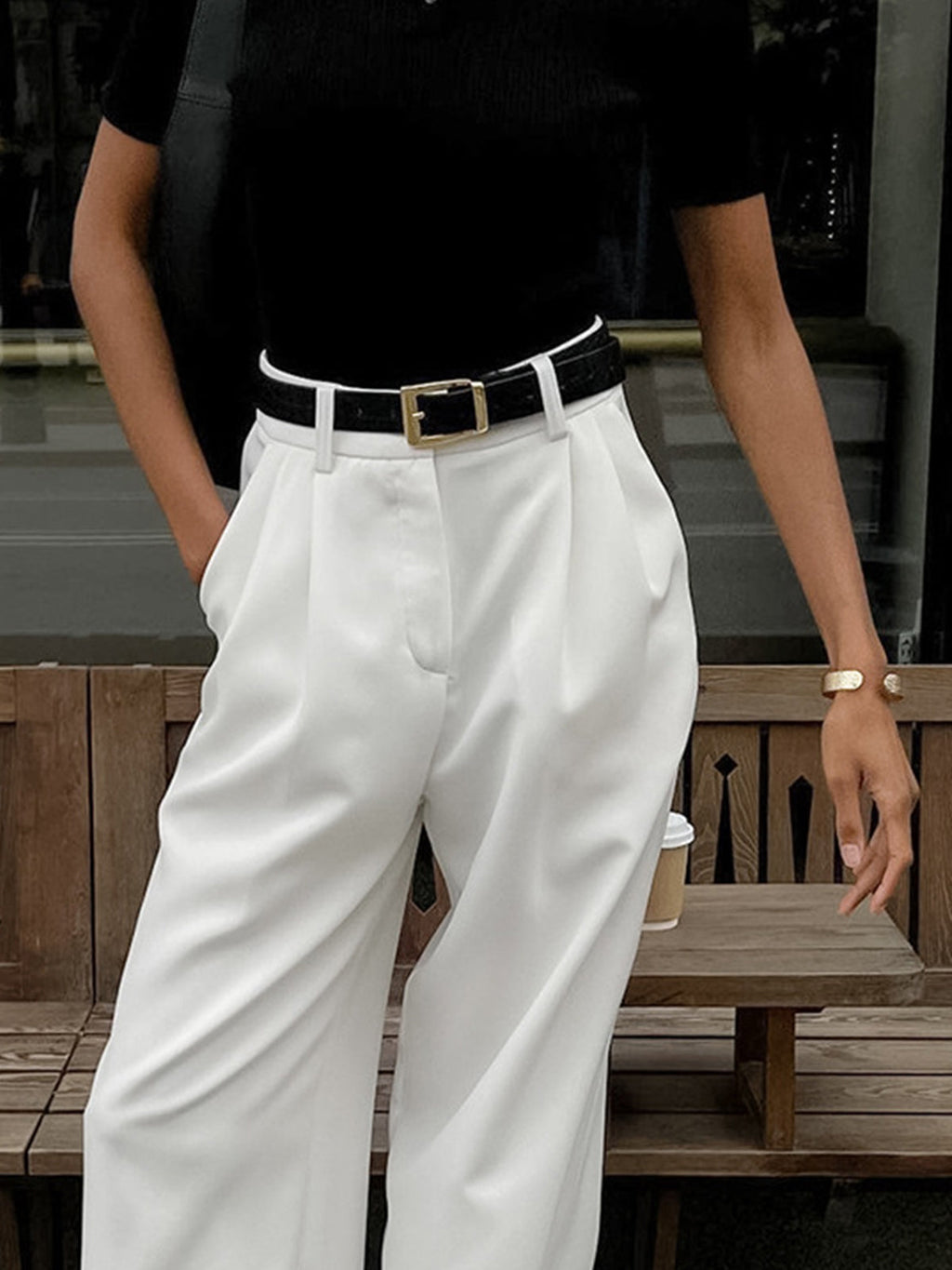High-Waisted Wide-Leg Trousers - LoakesBalvin