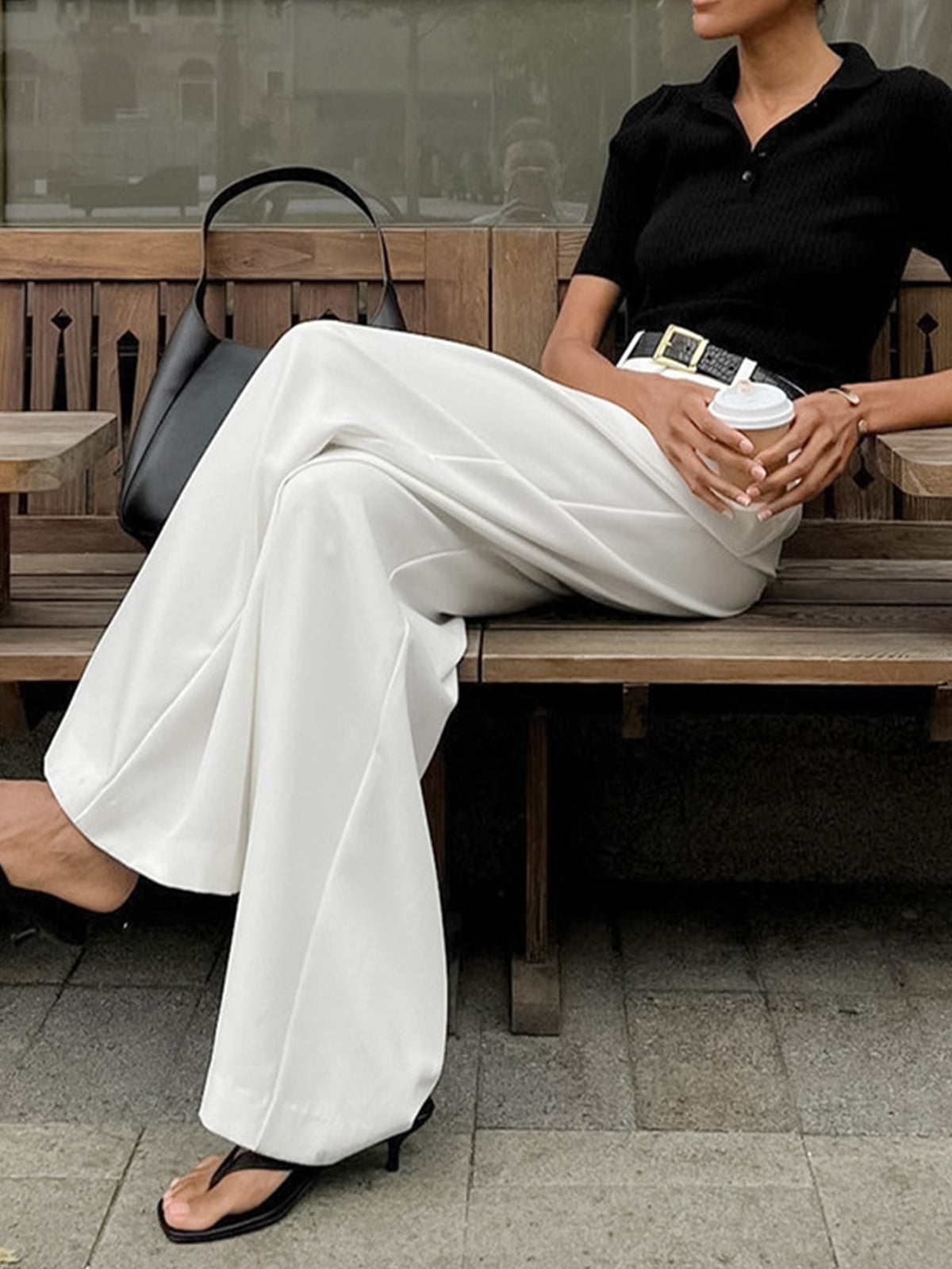 High-Waisted Wide-Leg Trousers - LoakesBalvin