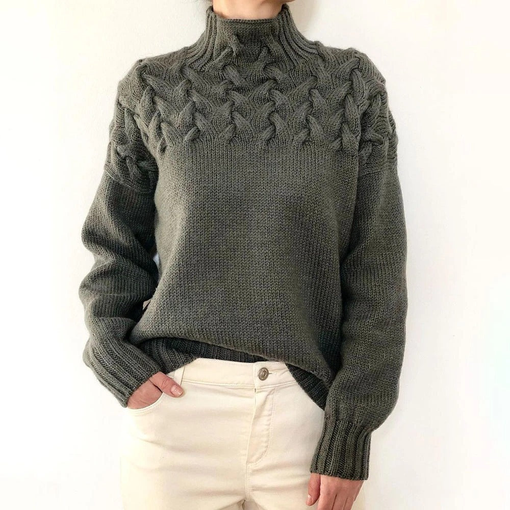 CozyWeave High-Neck Sweater - LoakesBalvin