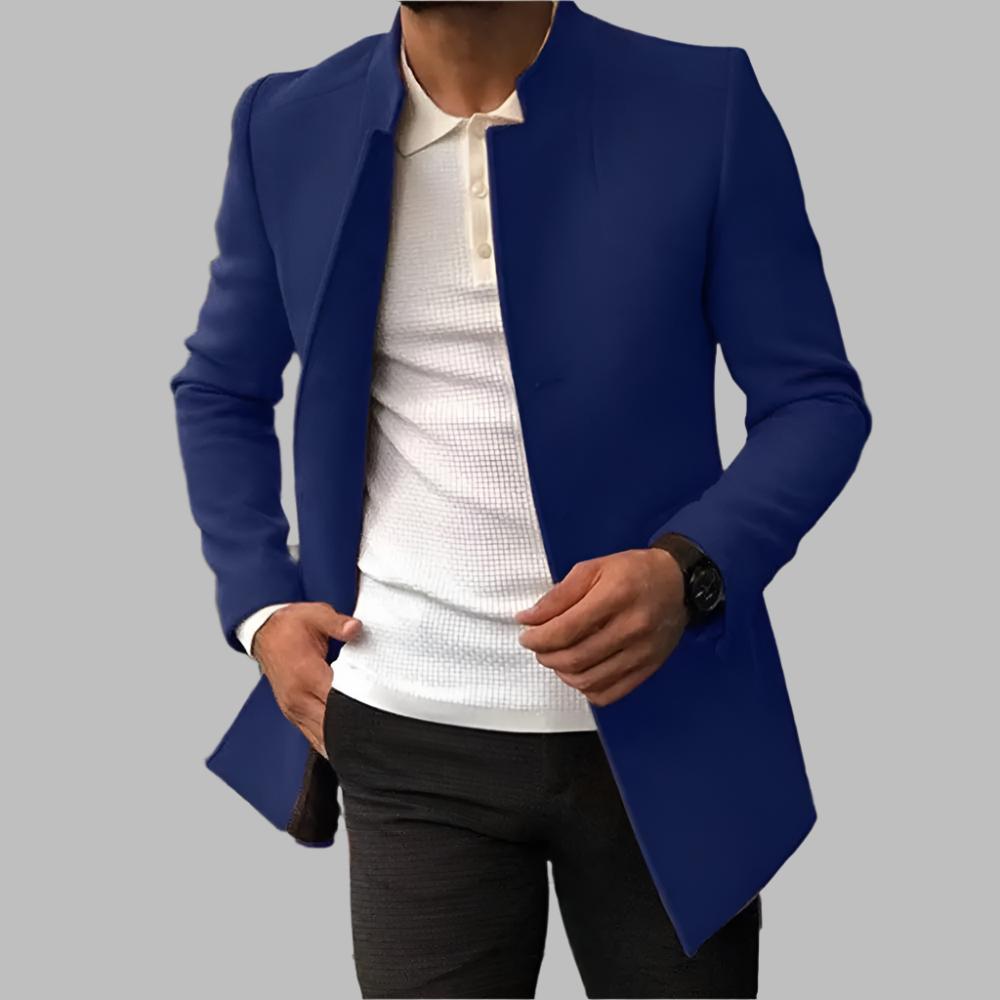 Men’s Modern Slim-Fit Olive Coat - LoakesBalvin