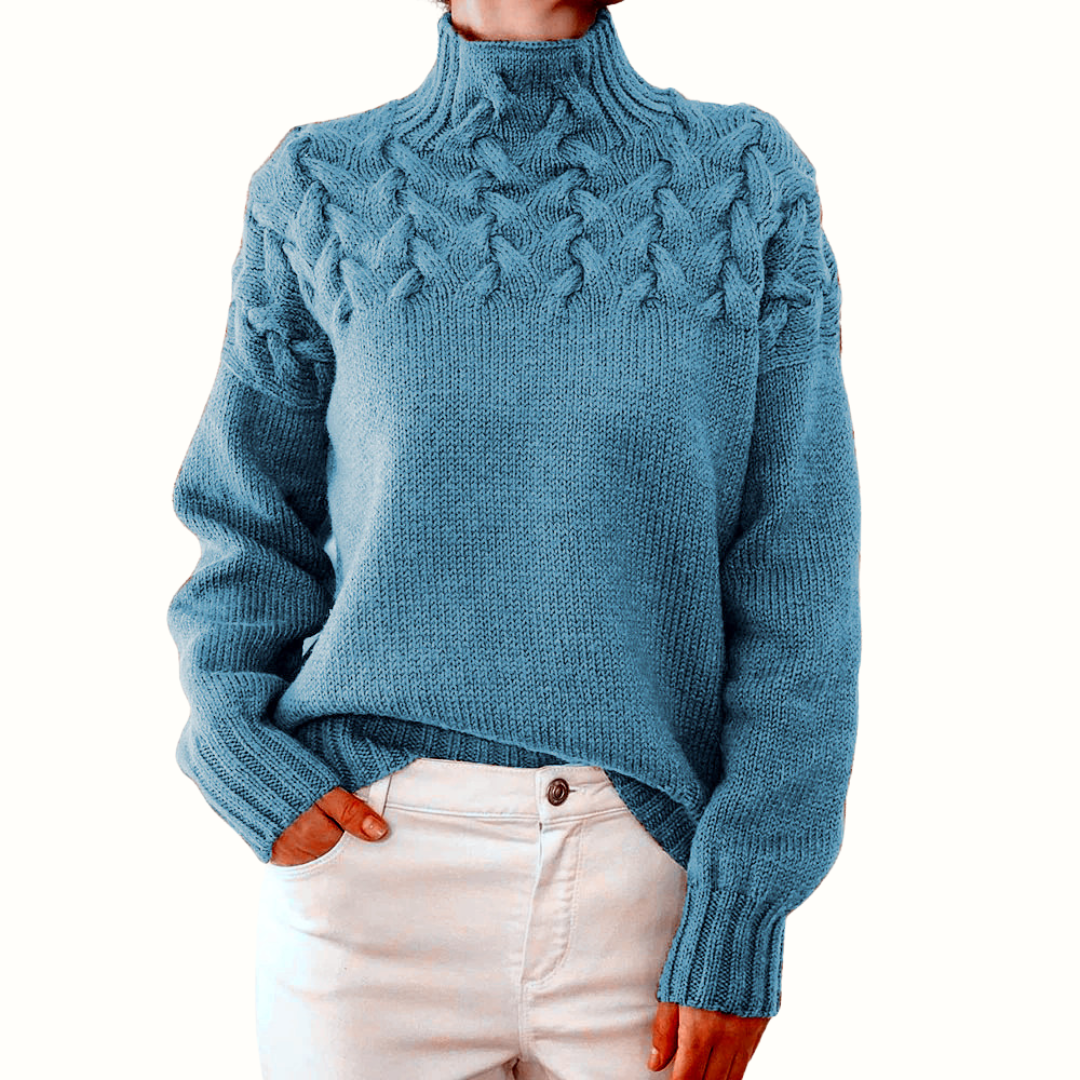 CozyWeave High-Neck Sweater - LoakesBalvin
