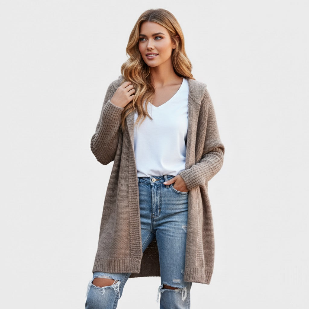 Cozy Hooded Knit Cardigan - LoakesBalvin