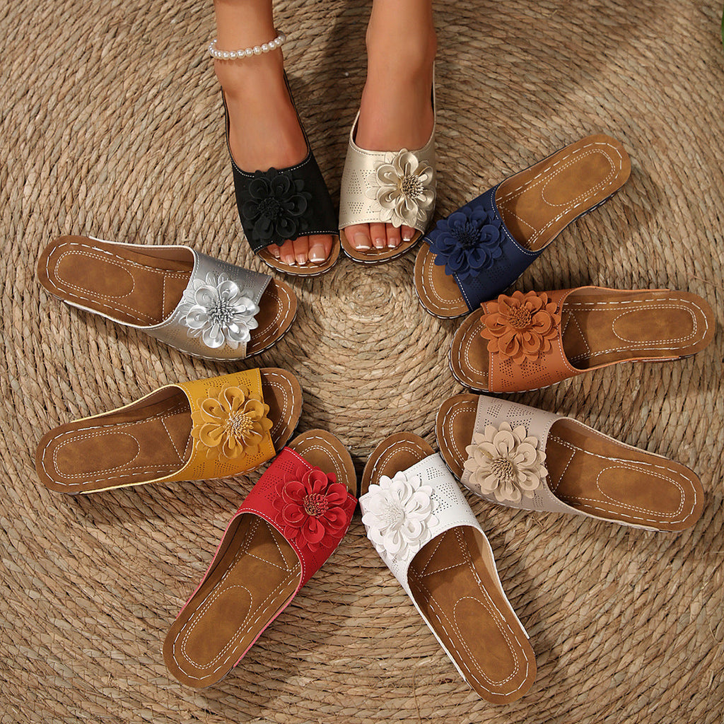 Floral Comfort Wedge Sandals - LoakesBalvin