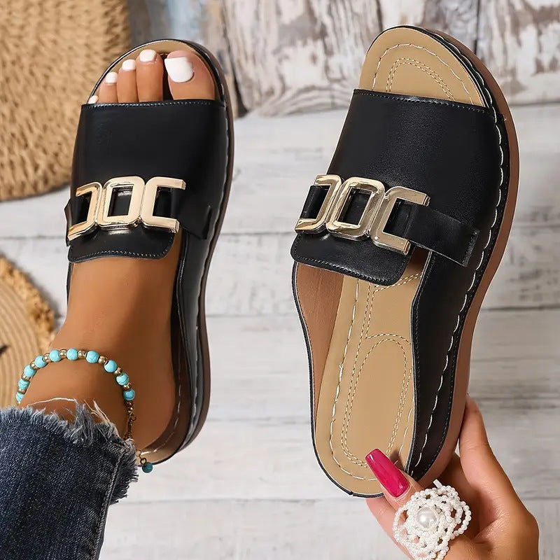 Elara Buckle Slides - LoakesBalvin