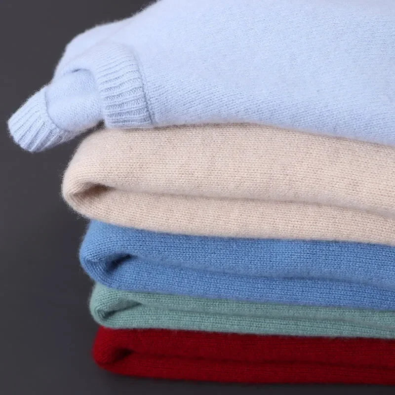 Men’s Soft Cashmere-Touch Crewneck Sweater - LoakesBalvin