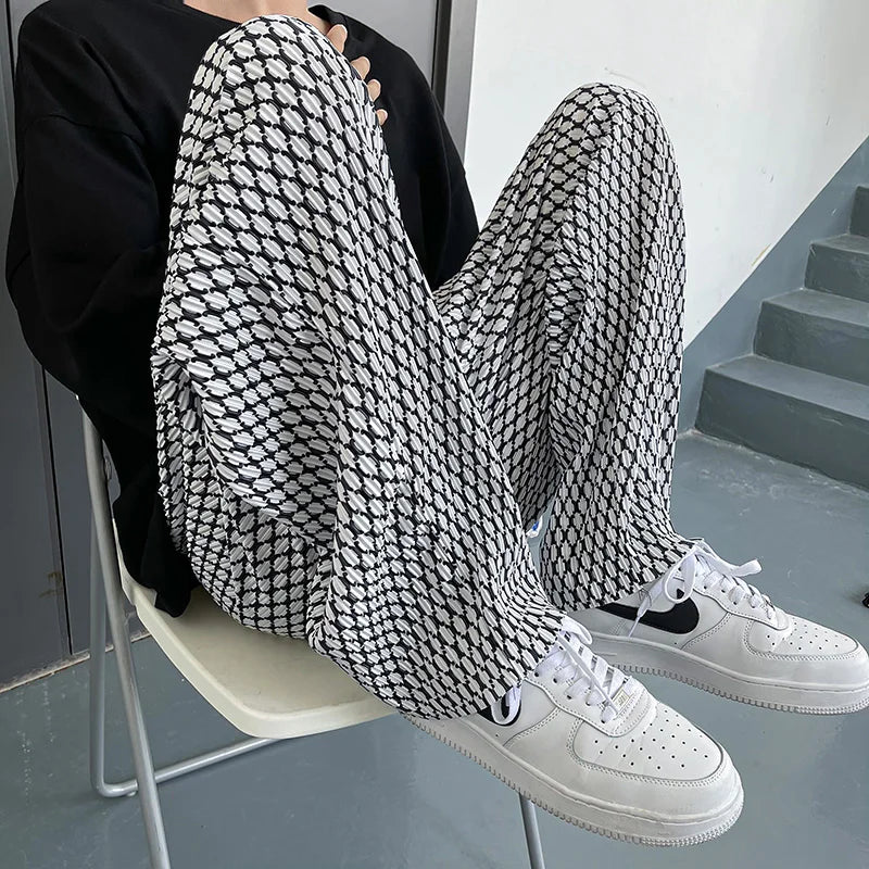 The NeoWave Patterned Wide-Leg Pants - LoakesBalvin