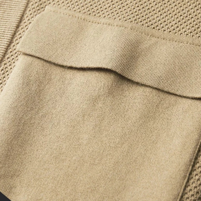 Men’s Minimalist Textured Knit Cardigan - LoakesBalvin
