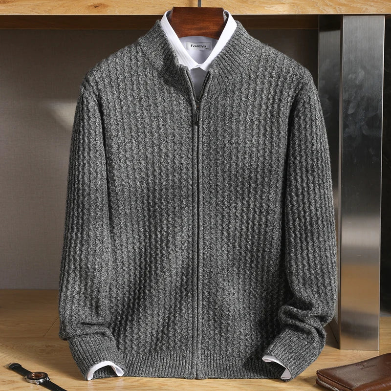 The Alpine Weave Zip Cardigan - LoakesBalvin