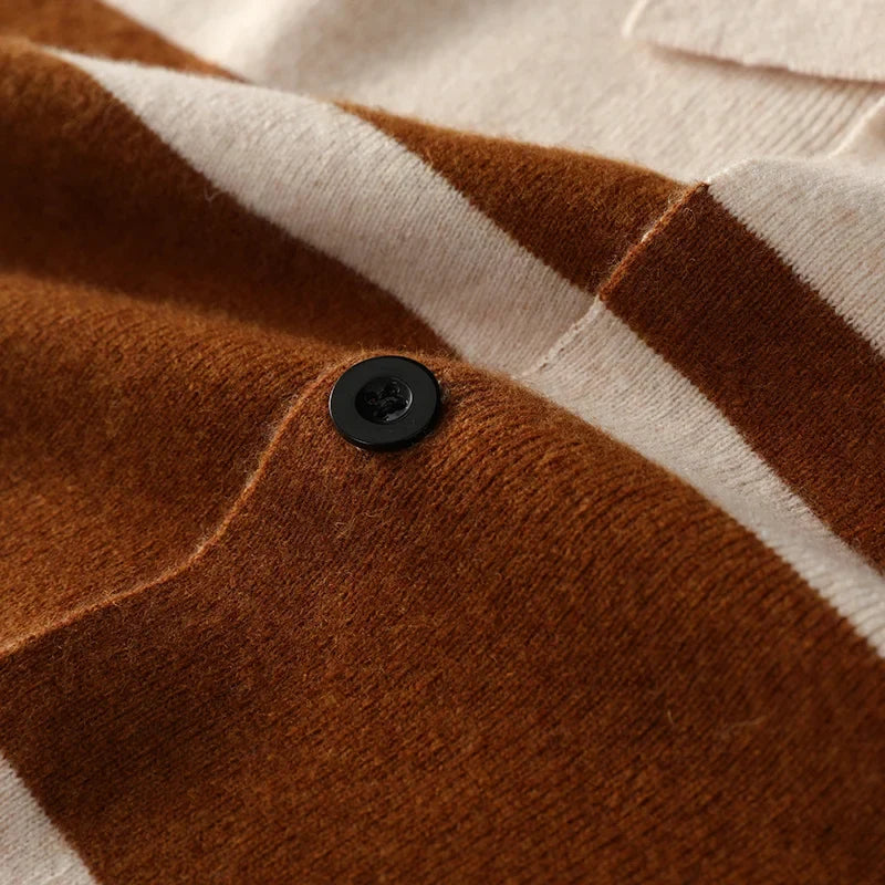 The Heritage Stripe Knit Cardigan - LoakesBalvin
