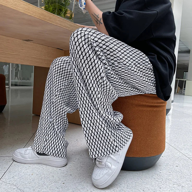 The NeoWave Patterned Wide-Leg Pants - LoakesBalvin