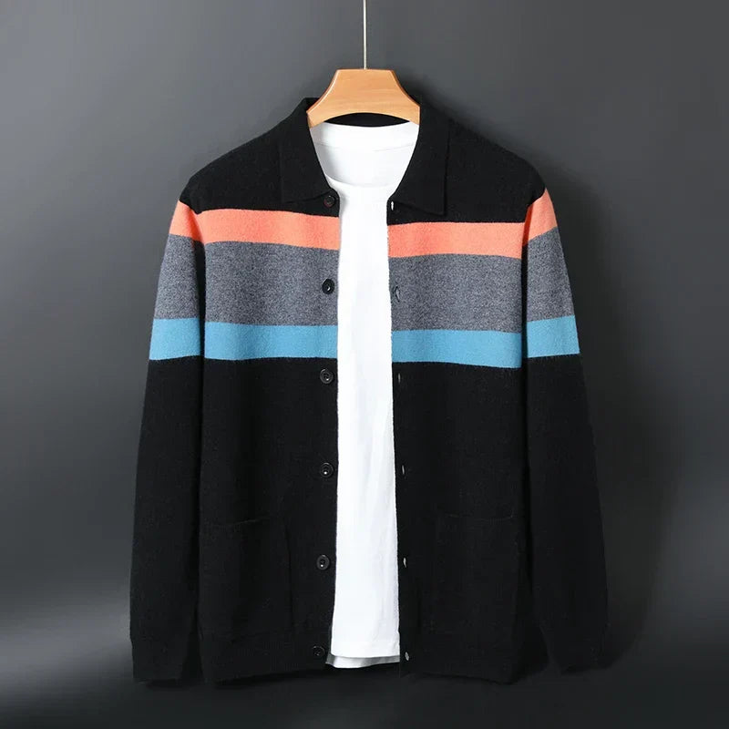 The Heritage Stripe Knit Cardigan - LoakesBalvin