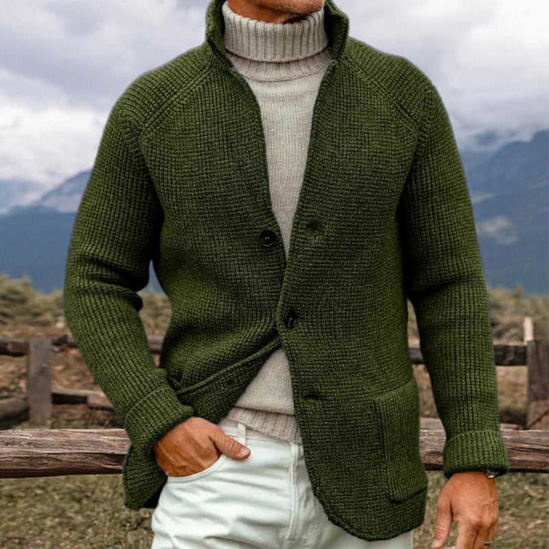 Men’s Classic Knit Button-Up Cardigan - LoakesBalvin
