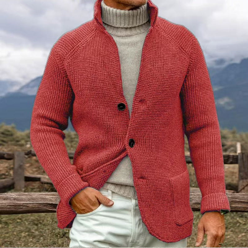 Men’s Classic Knit Button-Up Cardigan - LoakesBalvin