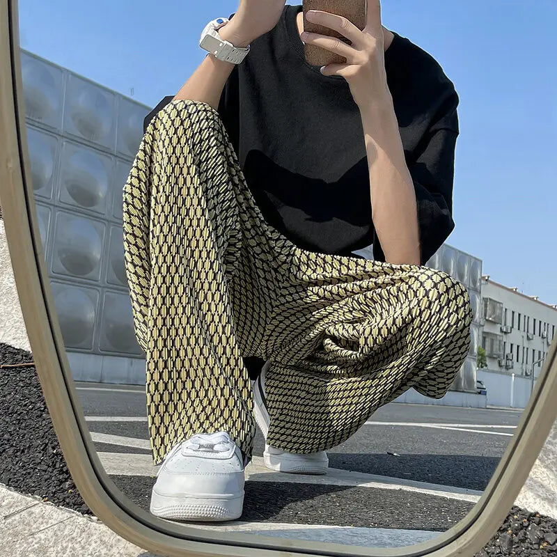 The NeoWave Patterned Wide-Leg Pants - LoakesBalvin