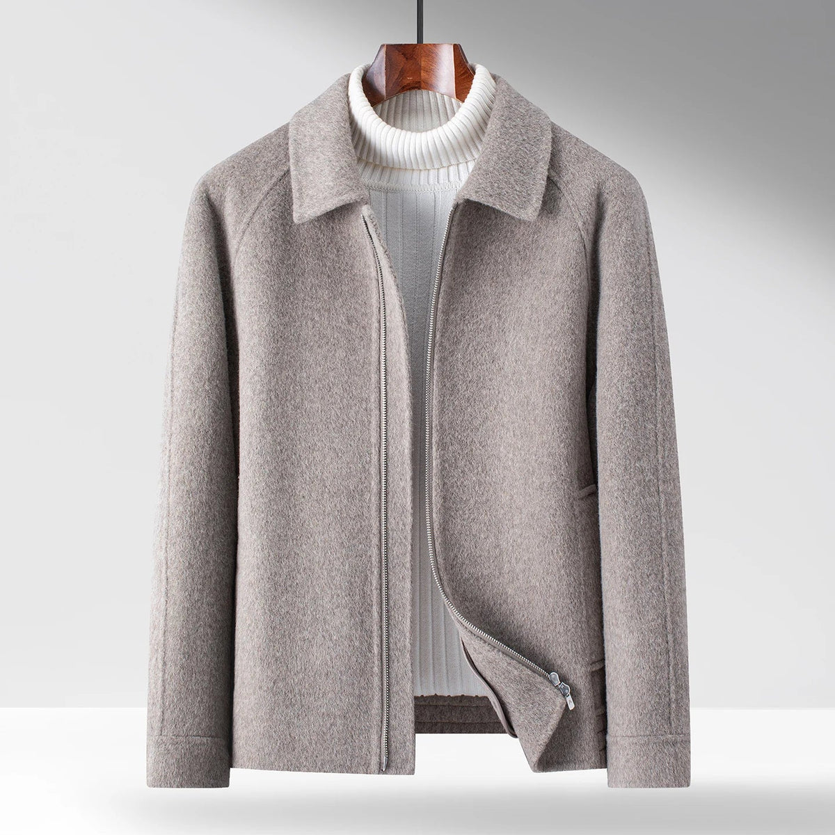 Men’s Wool-Blend Zip-Up Jacket - LoakesBalvin