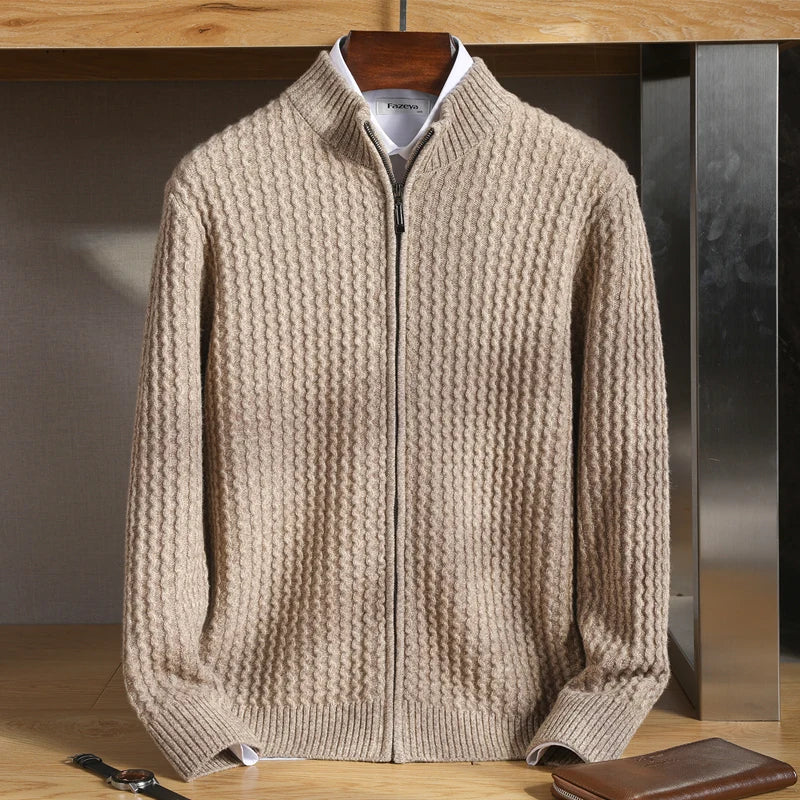 The Alpine Weave Zip Cardigan - LoakesBalvin