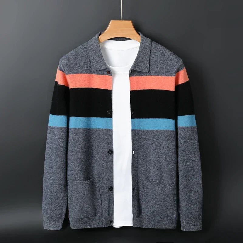 The Heritage Stripe Knit Cardigan - LoakesBalvin