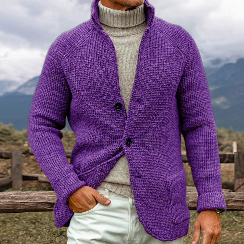 Men’s Classic Knit Button-Up Cardigan - LoakesBalvin