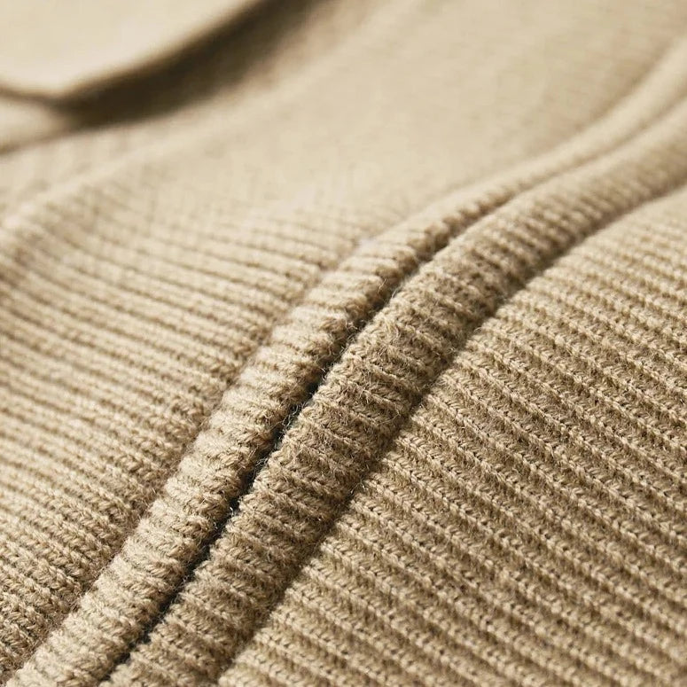 Men’s Minimalist Textured Knit Cardigan - LoakesBalvin