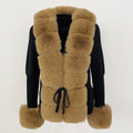Faux Fur Trim Knit Cardigan - LoakesBalvin