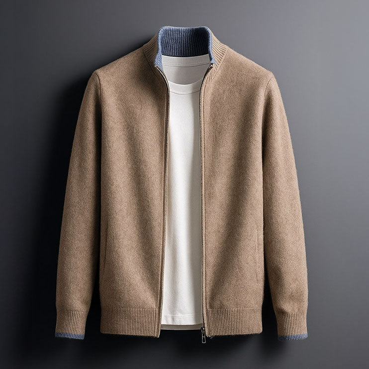 Men’s Classic Zip-Up Knit Cardigan - LoakesBalvin