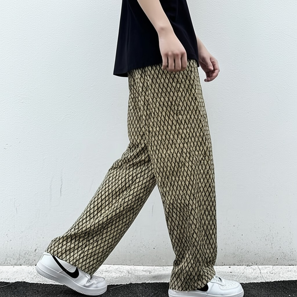 The NeoWave Patterned Wide-Leg Pants - LoakesBalvin