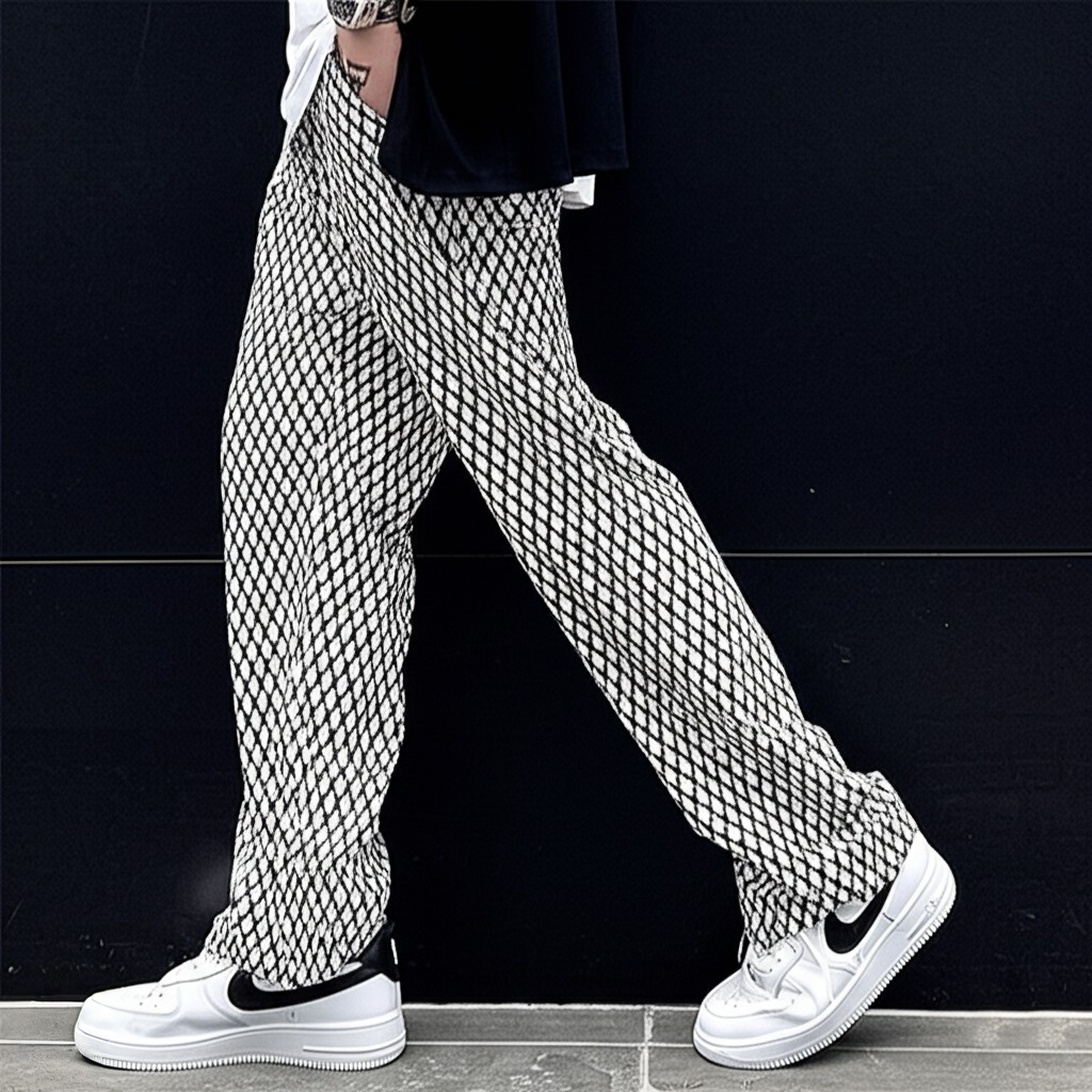 The NeoWave Patterned Wide-Leg Pants - LoakesBalvin