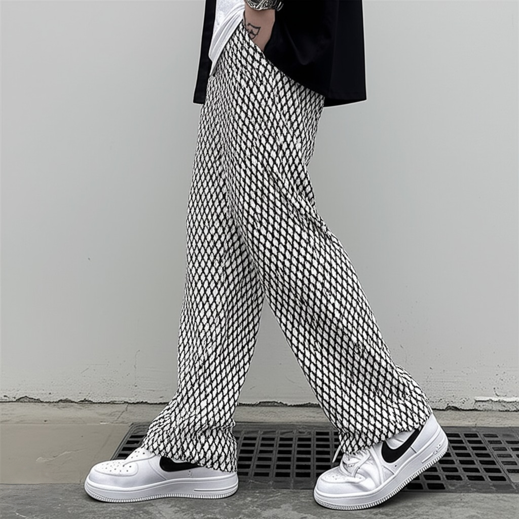 The NeoWave Patterned Wide-Leg Pants - LoakesBalvin