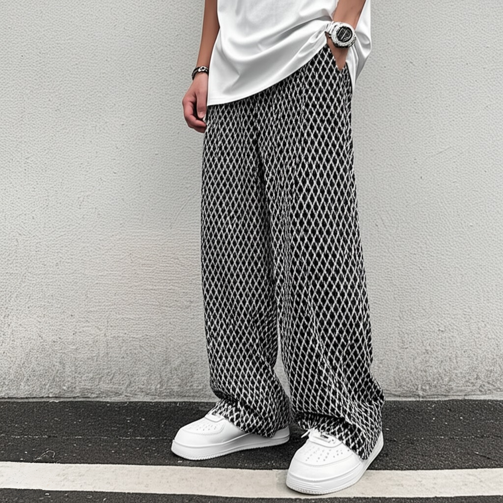 The NeoWave Patterned Wide-Leg Pants - LoakesBalvin