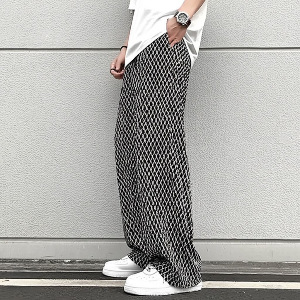 The NeoWave Patterned Wide-Leg Pants - LoakesBalvin