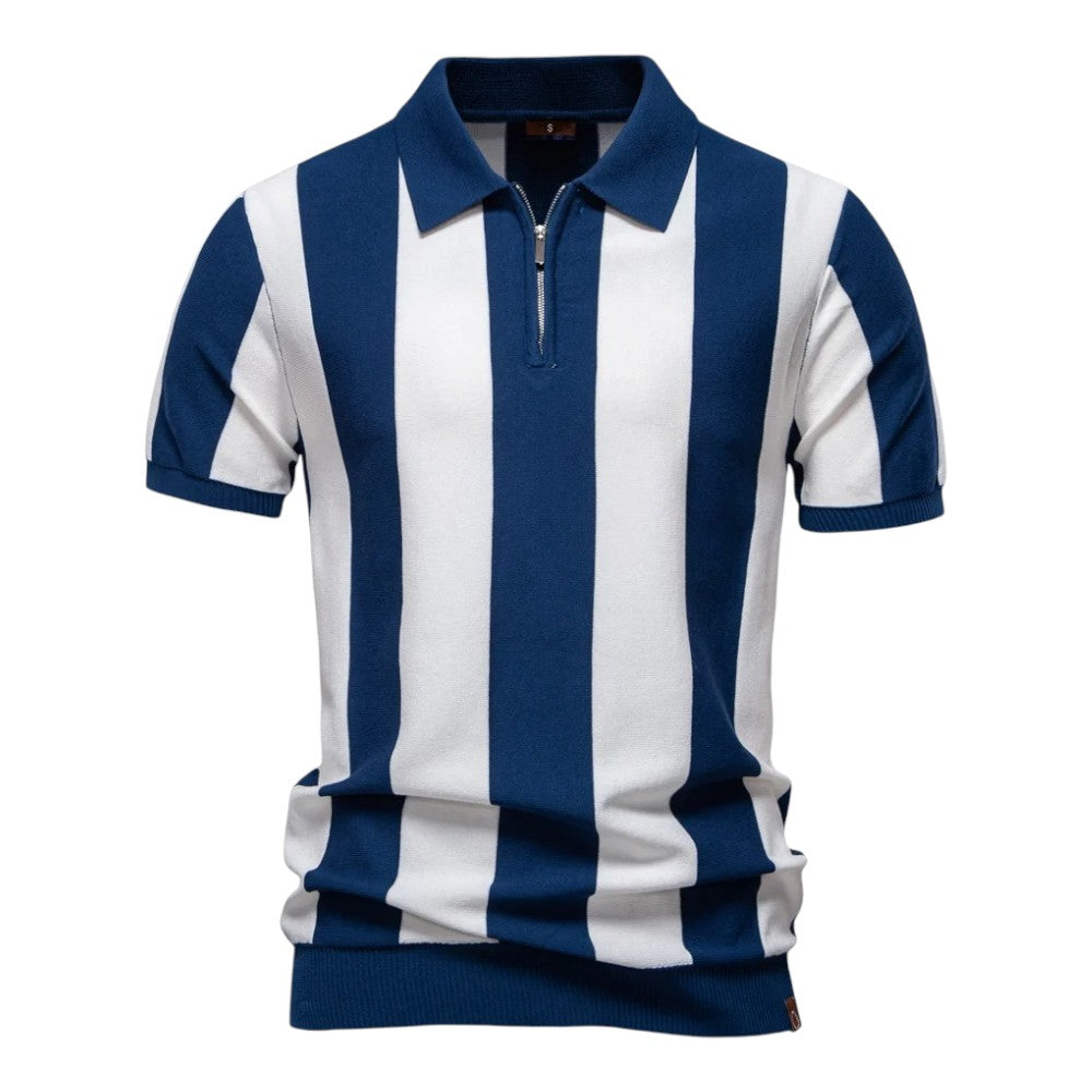 The Monaco Nautical Zip Polo - LoakesBalvin