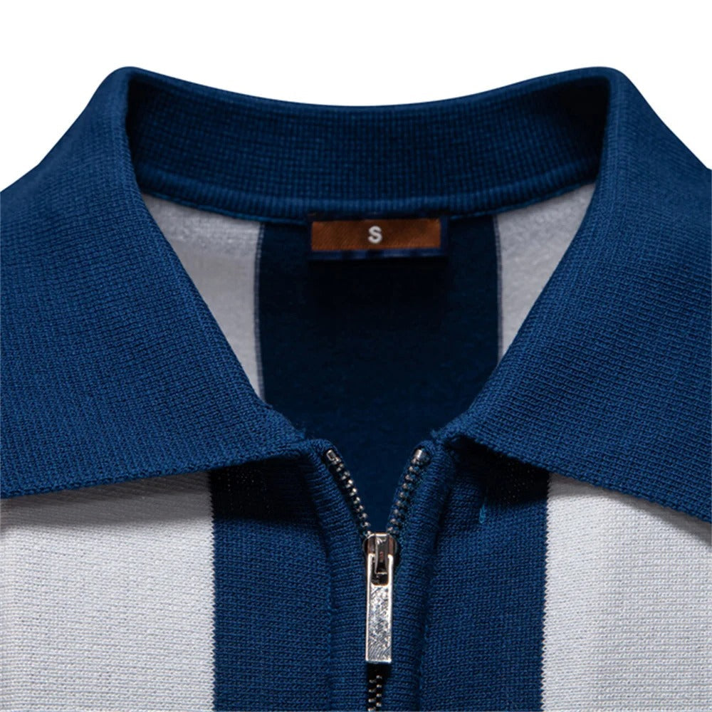 The Monaco Nautical Zip Polo - LoakesBalvin