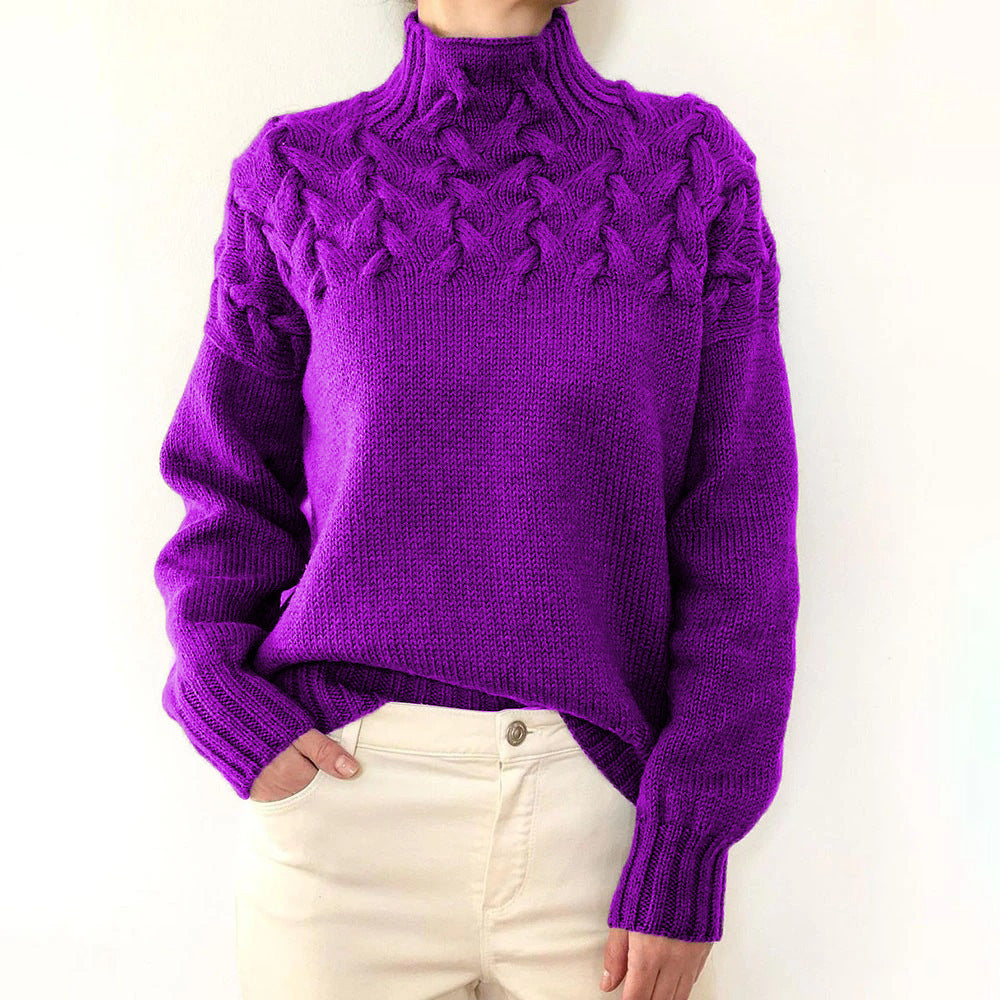 CozyWeave High-Neck Sweater - LoakesBalvin