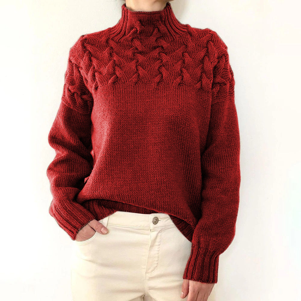 CozyWeave High-Neck Sweater - LoakesBalvin