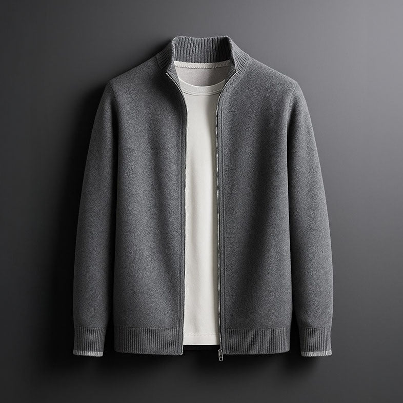 Men’s Classic Zip-Up Knit Cardigan - LoakesBalvin