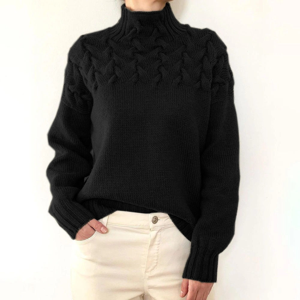 CozyWeave High-Neck Sweater - LoakesBalvin